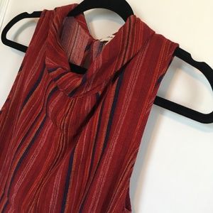 Monteau Tank, Red/Navy, Large